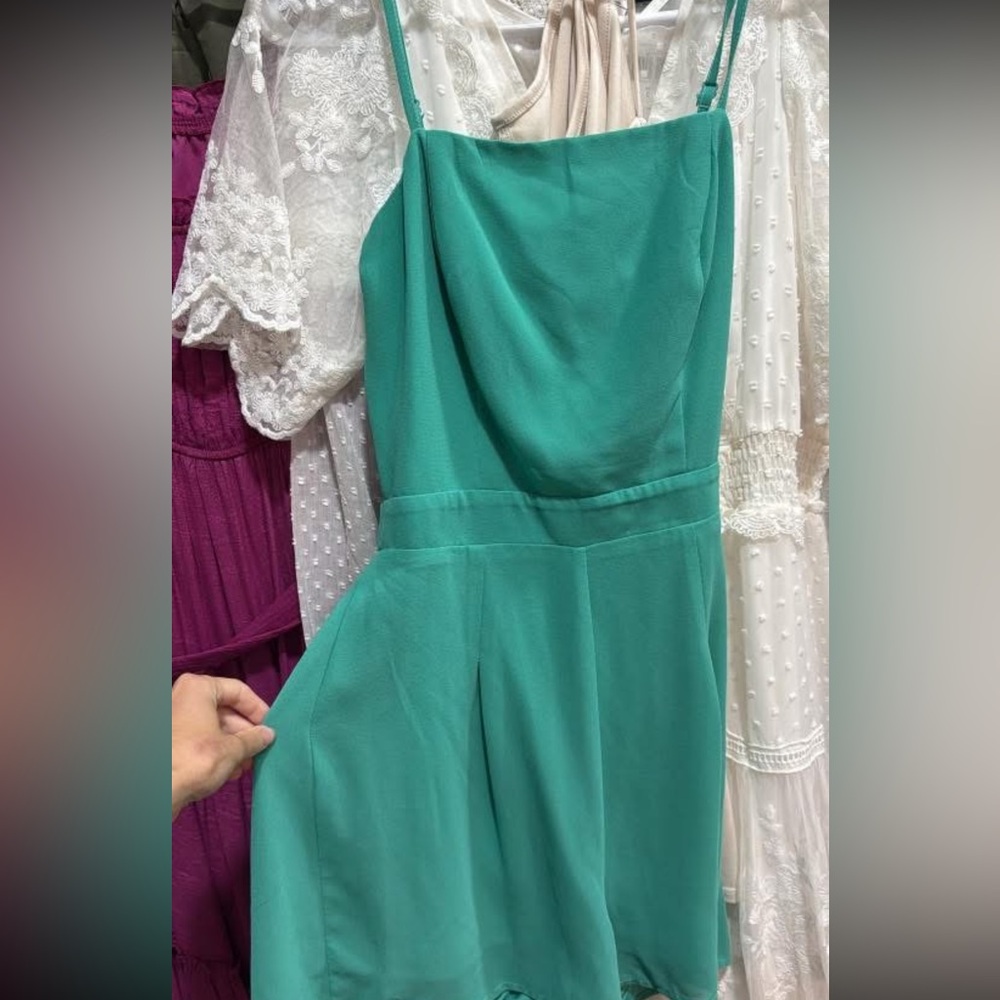 Elegant Green Women's romper